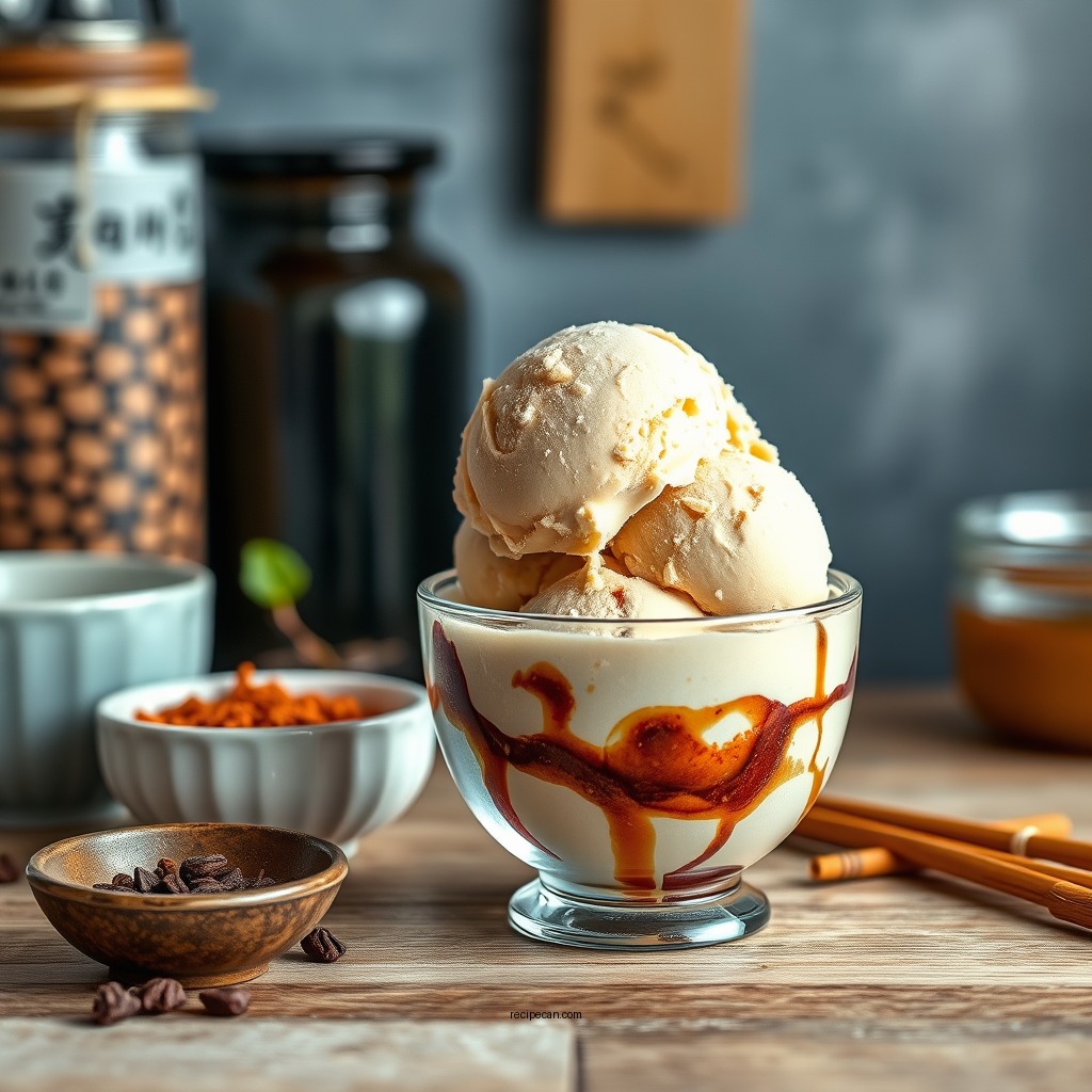 Ingredients You'll Need - hojicha ice cream recipe