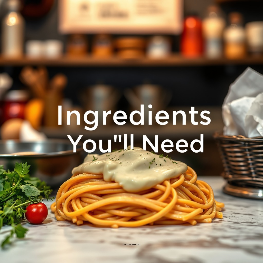 Ingredients You'll Need - homemade alfredo sauce recipe