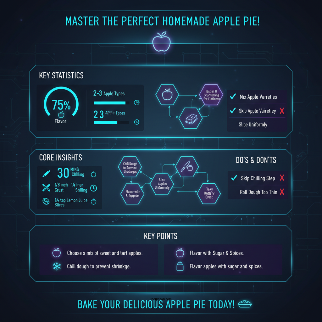 homemade apple pie recipe - Data Infographic and Statistics