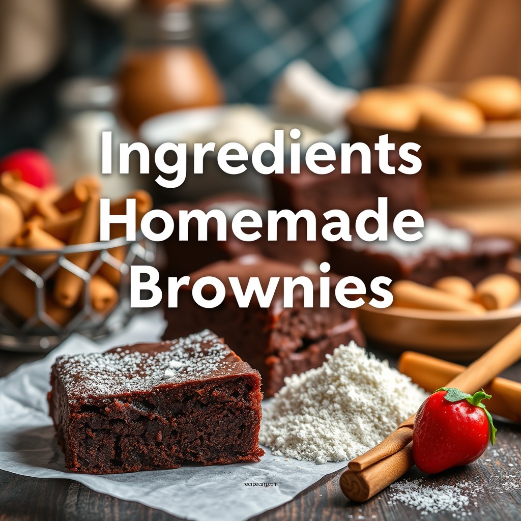 Essential Ingredients for Homemade Brownies - homemade brownies recipe