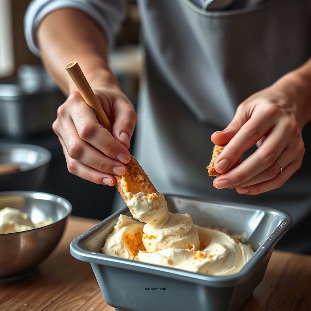 Step-by-Step Preparation - homemade butterfinger ice cream recipe