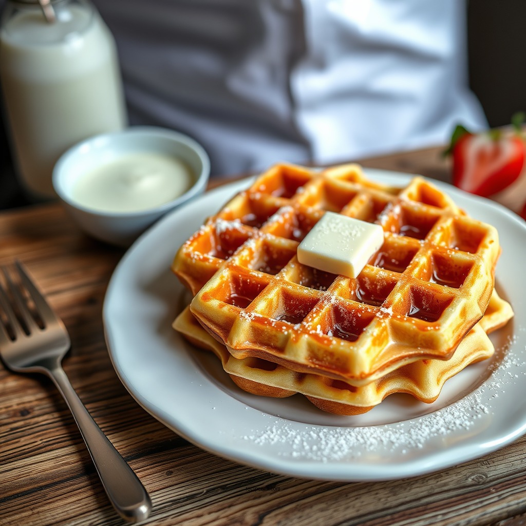 Tips for Perfectly Fluffy Waffles - homemade buttermilk waffle recipe