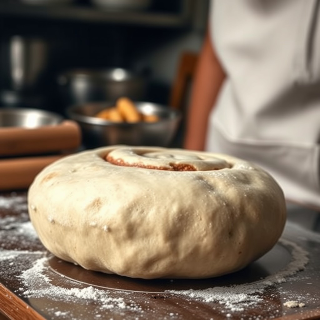 Prepare the Dough - homemade cinnamon roll recipe