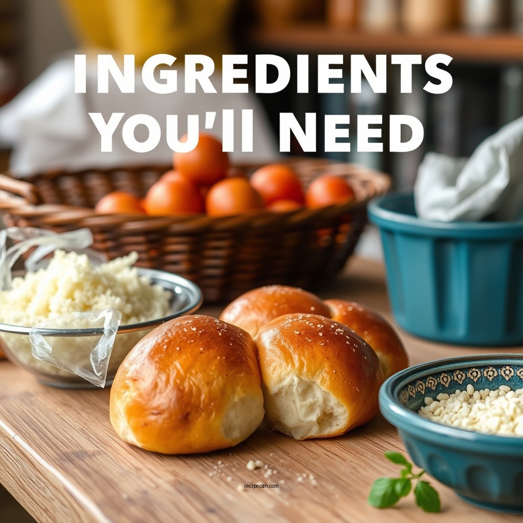 Ingredients You'll Need - homemade dinner rolls recipe