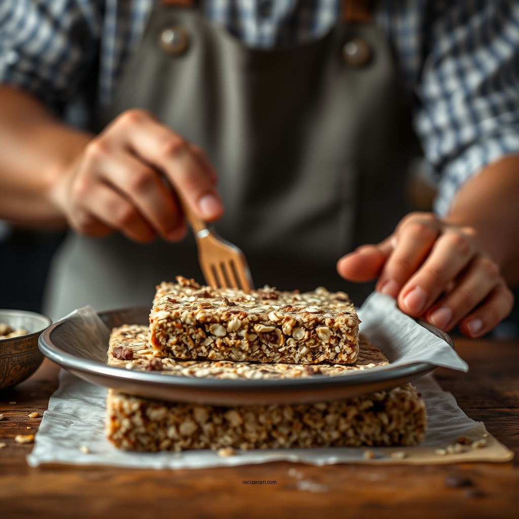 Step-by-Step Preparation - homemade oat bars recipe
