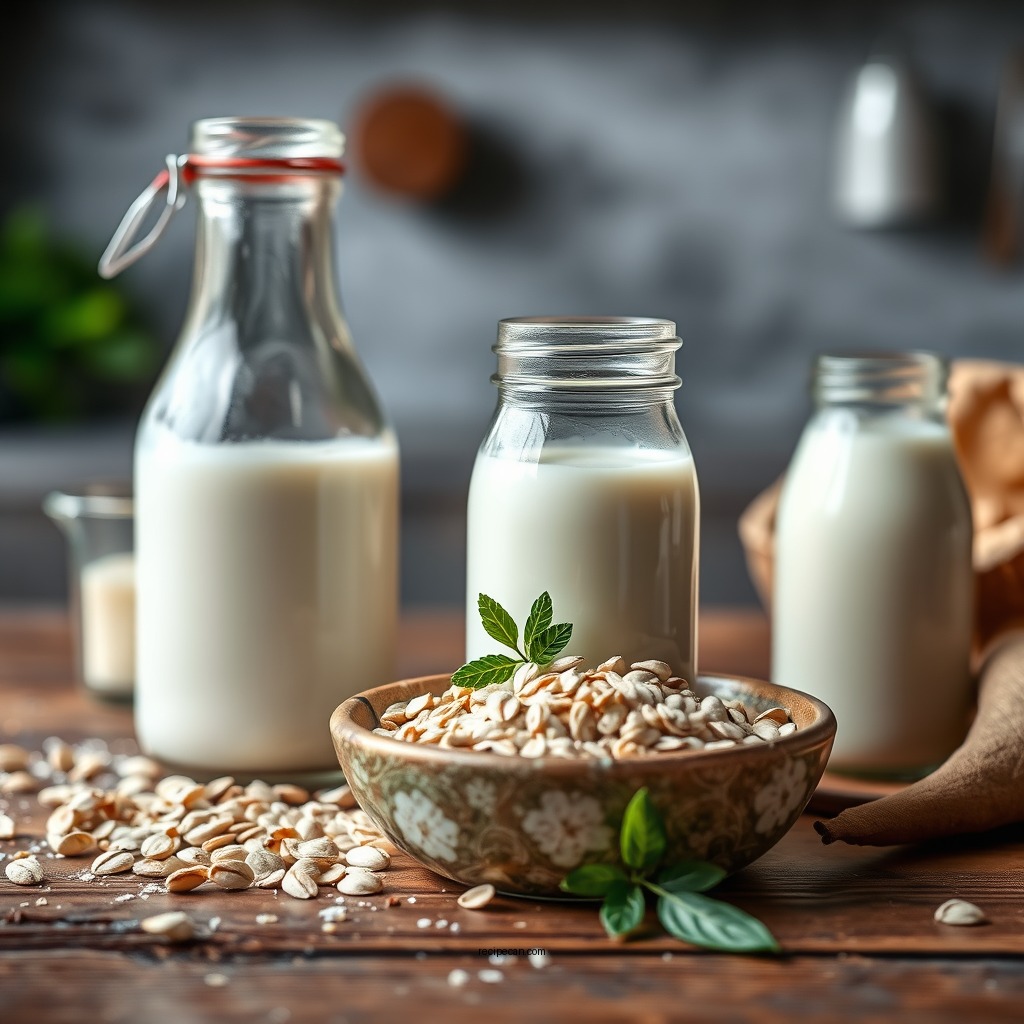 Ingredients You'll Need - homemade oat milk recipe