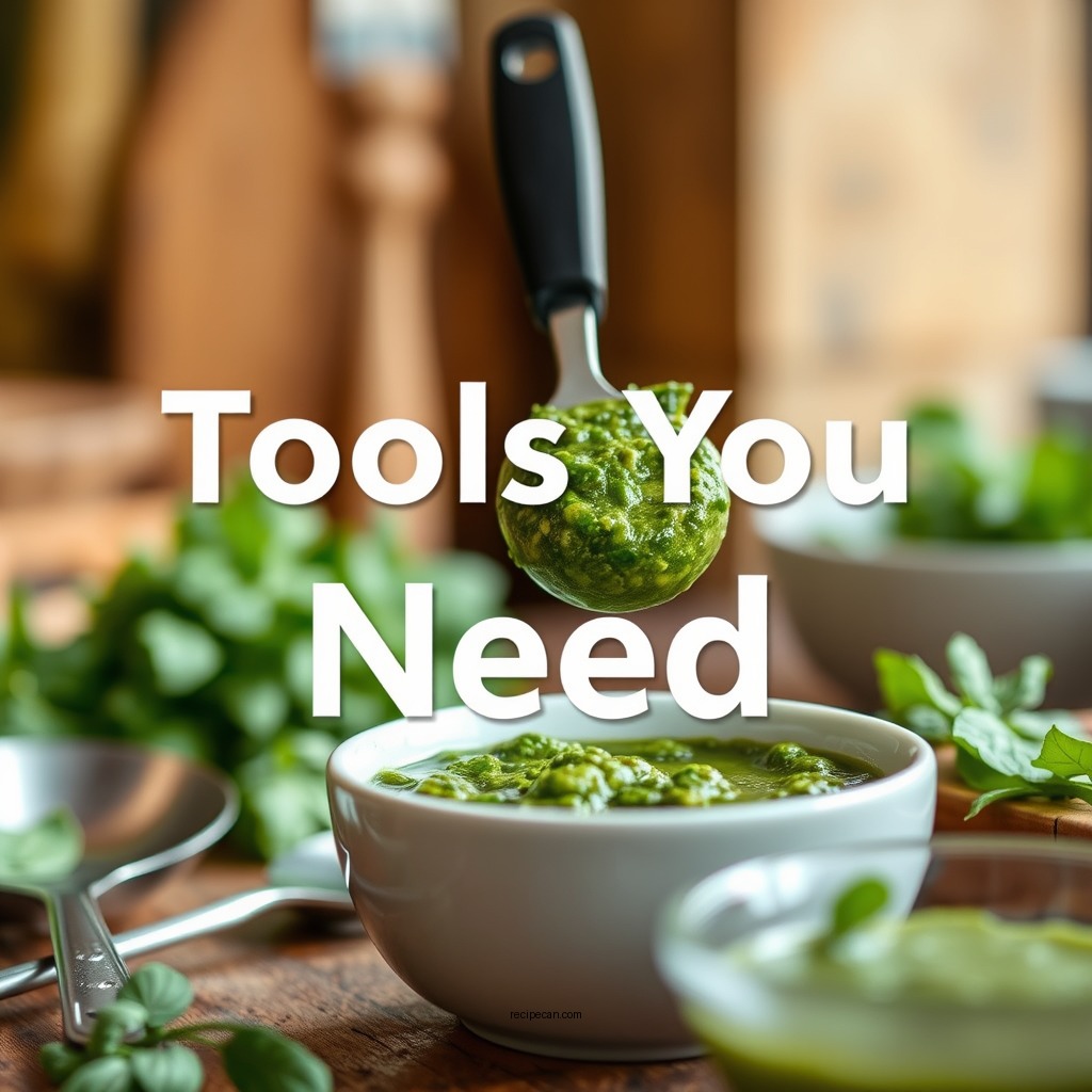 Tools You Will Need - homemade pesto sauce recipe