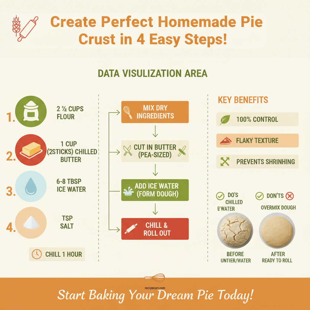 homemade pie crust recipe - Data Infographic and Statistics
