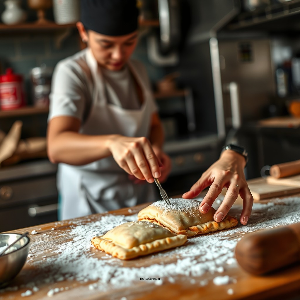Preparing the Dough - homemade pop tart recipe