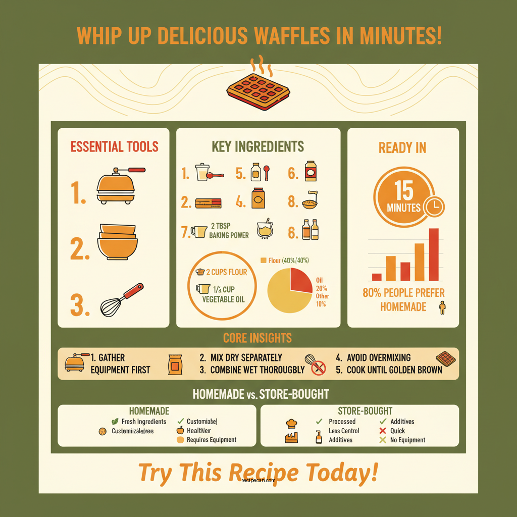 homemade waffle recipe easy - Data Infographic and Statistics