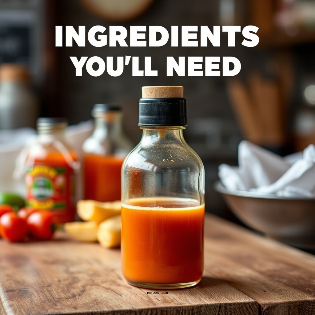 Ingredients You'll Need - honey hot sauce recipe