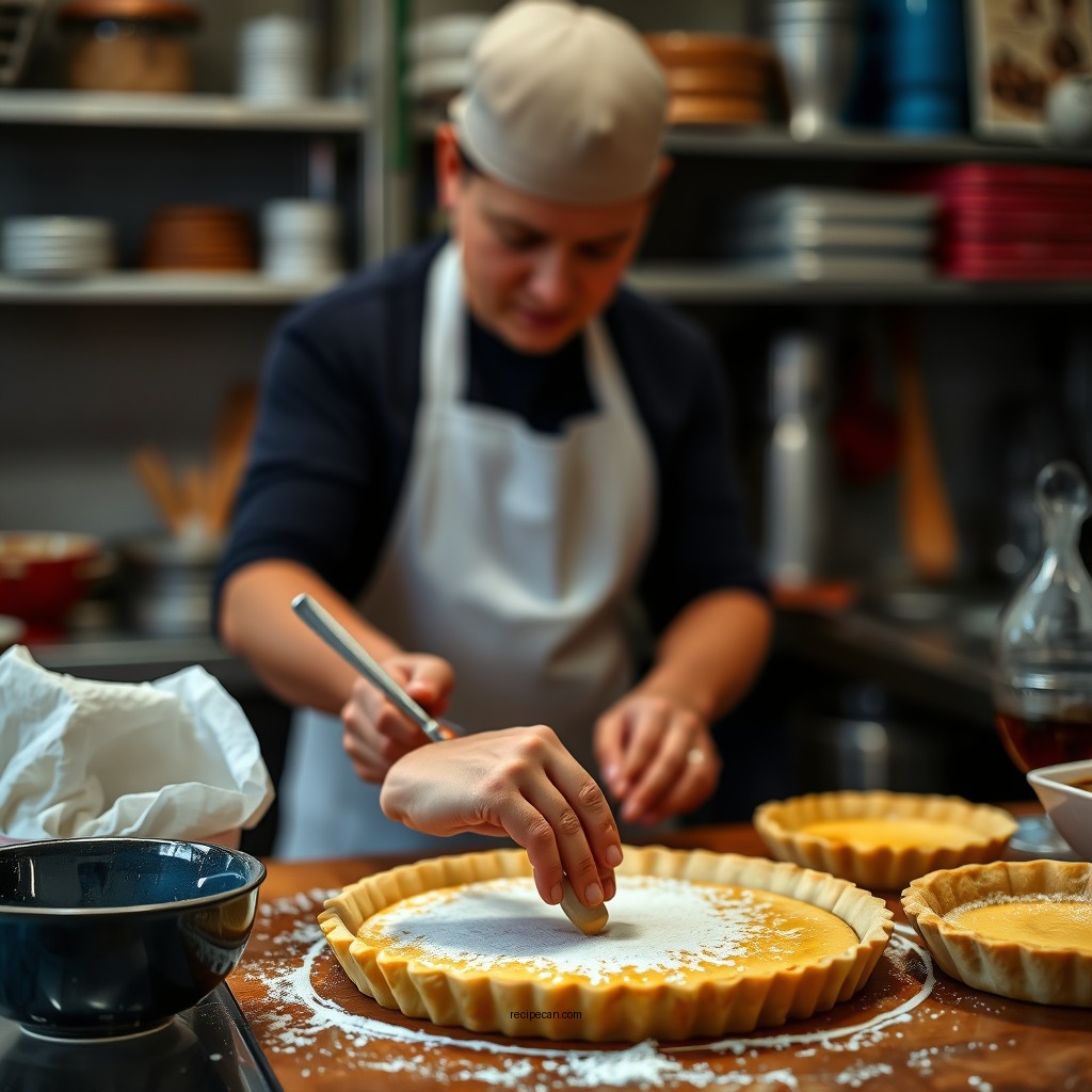 Preparing the Pastry Crust - hong kong egg custard tart recipe