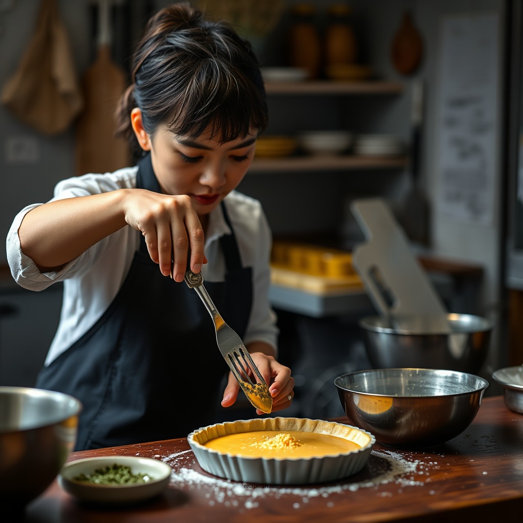 Preparing the Tart Crust - hong kong egg custard tart recipe
