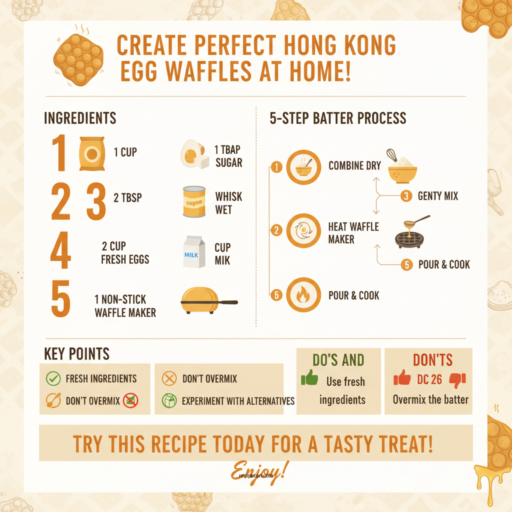 hong kong egg waffle recipe - Data Infographic and Statistics