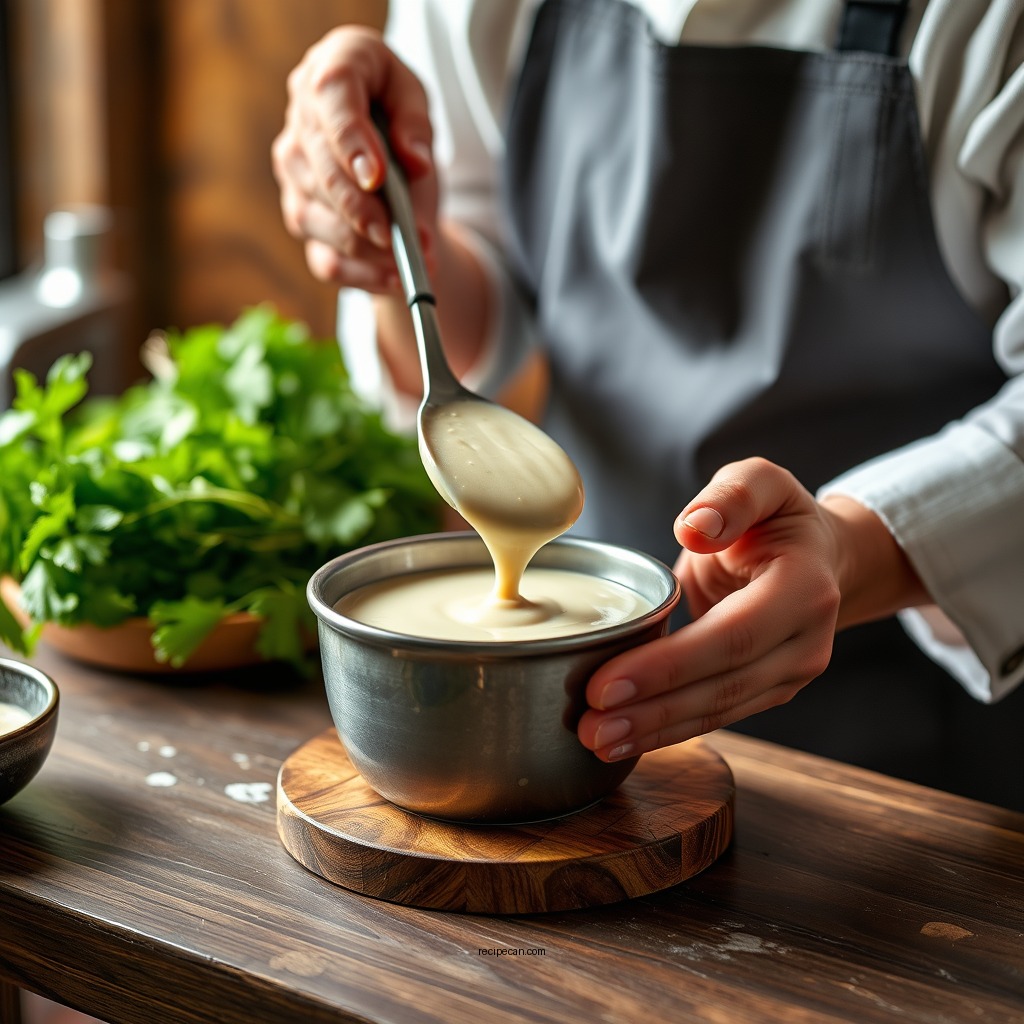 Step-by-Step Preparation - horseradish cream sauce recipe