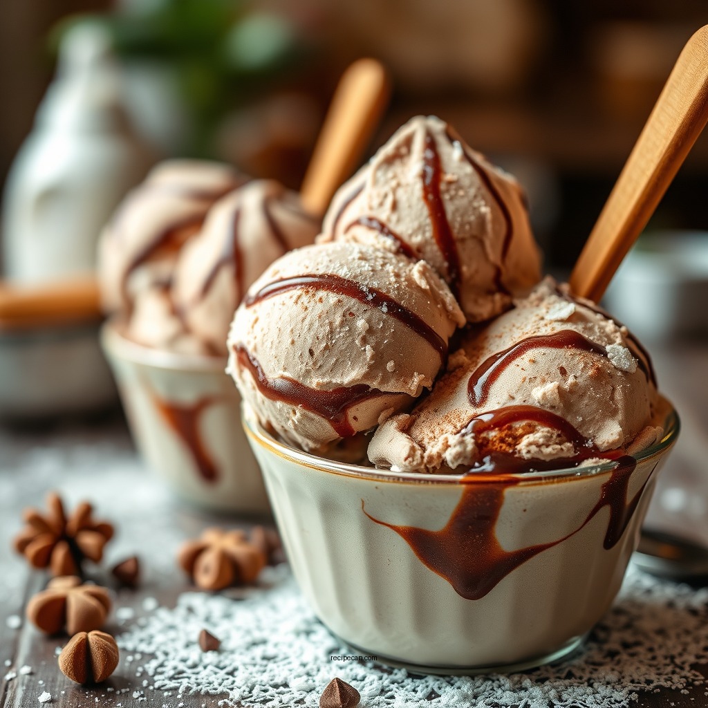 Chilling the Mixture - hot cocoa ice cream recipe