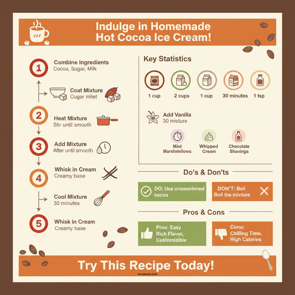 hot cocoa ice cream recipe - Data Infographic and Statistics