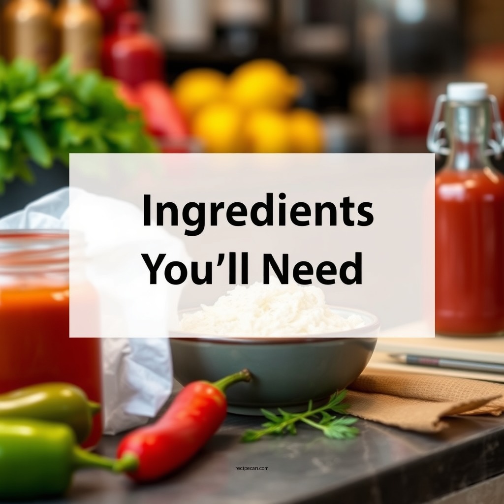 Ingredients You’ll Need - hot pepper sauce recipe