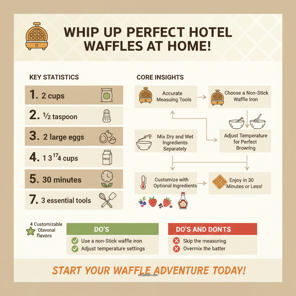 hotel waffle recipe - Data Infographic and Statistics