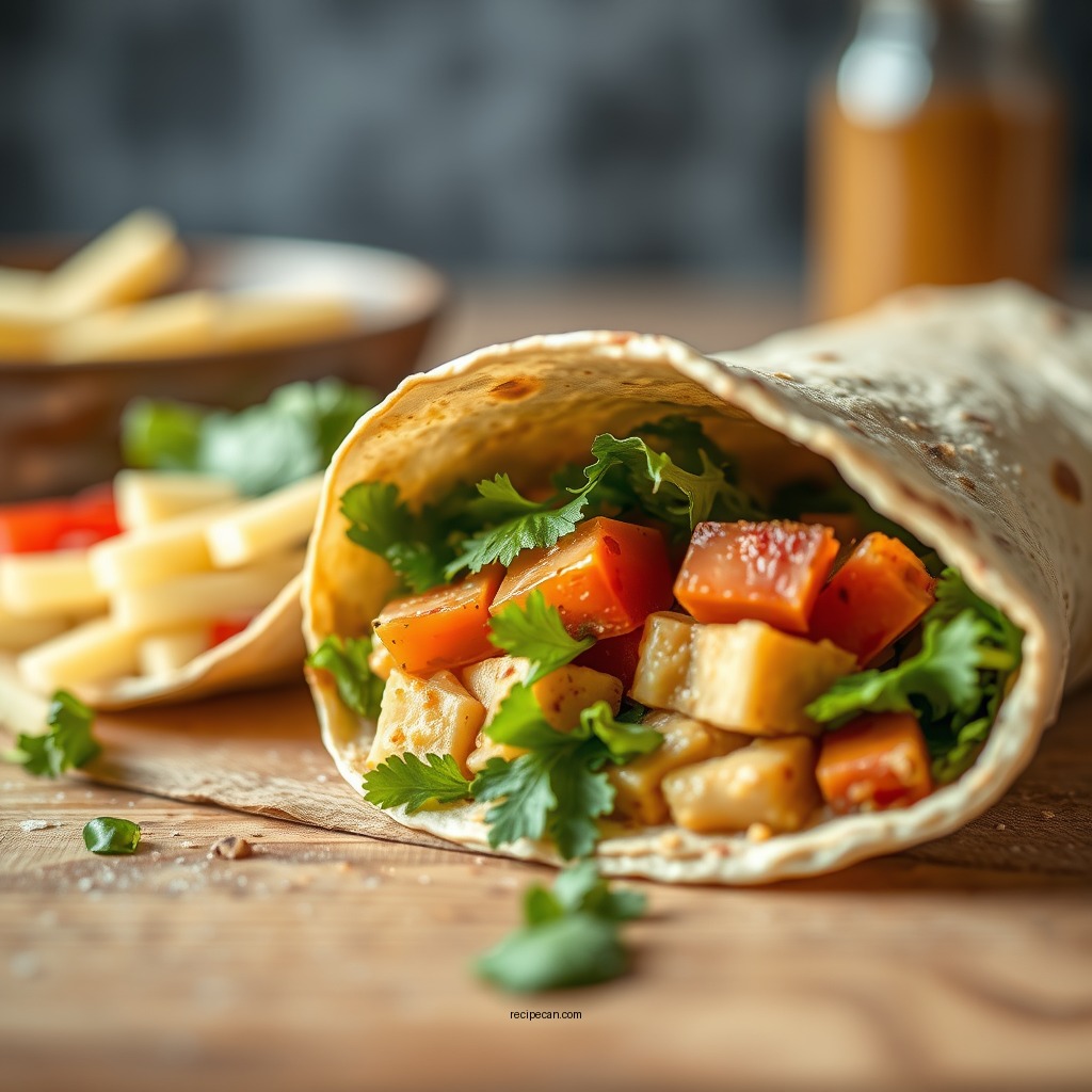 Ingredients You'll Need - hummus veggie wrap recipe