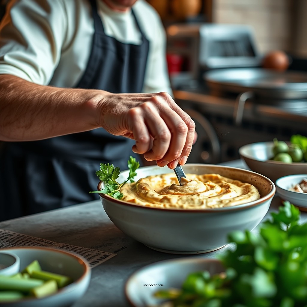 Step-by-Step Preparation - hummus with tahini sauce recipe