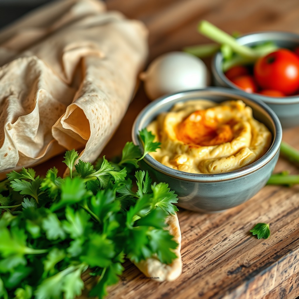 Essential Hummus Ingredients - hummus wrap recipe