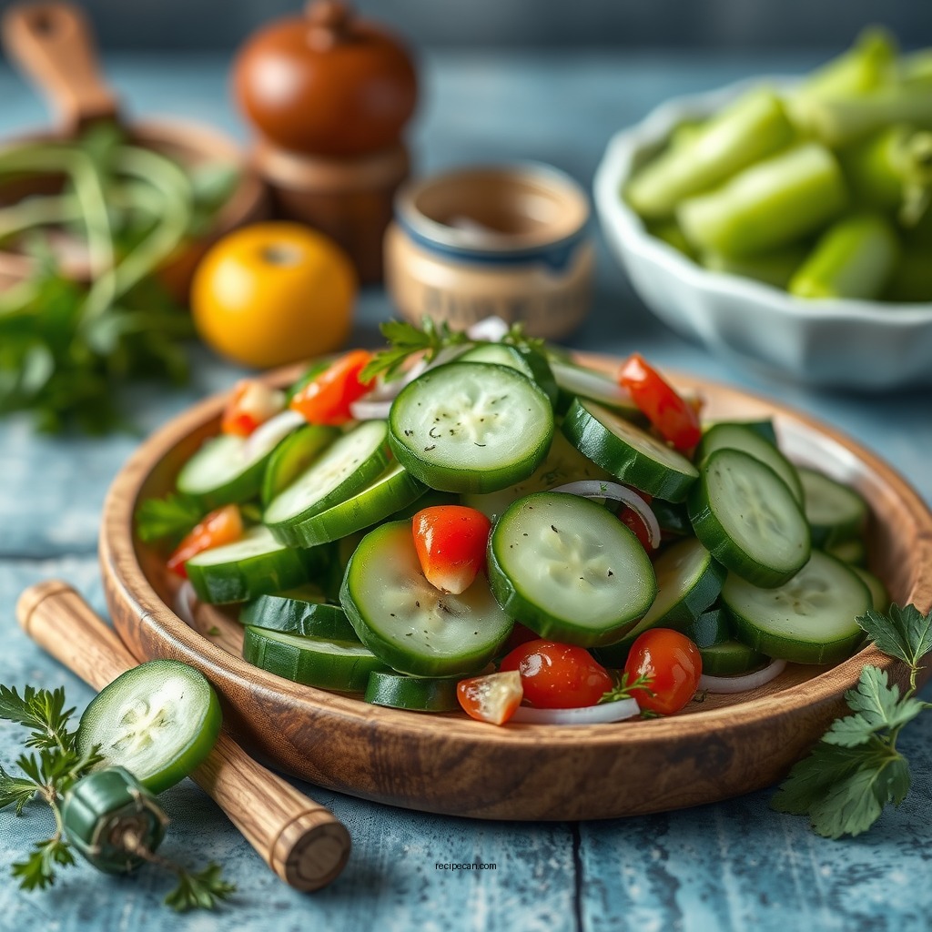 Essential Ingredients for Hungarian Cucumber Salad - hungarian cucumber salad recipe