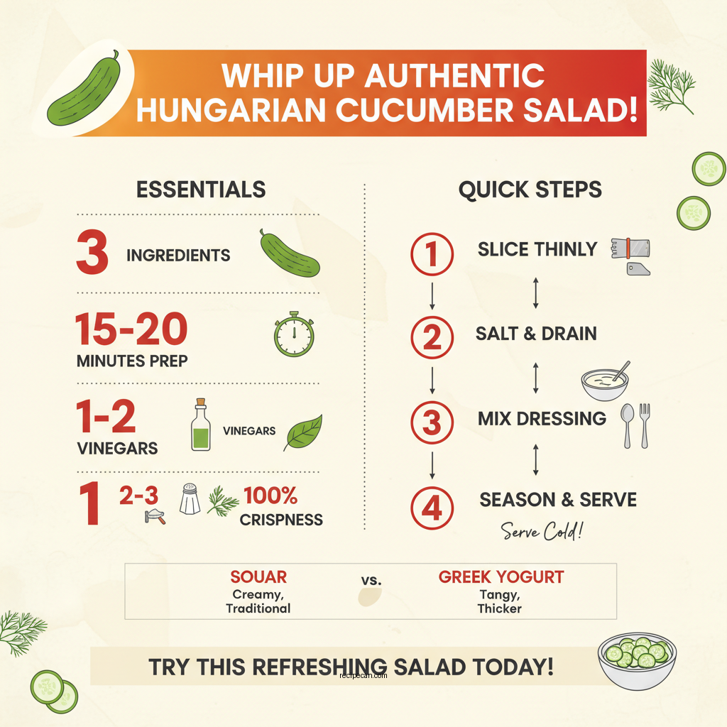 hungarian cucumber salad recipe - Data Infographic and Statistics
