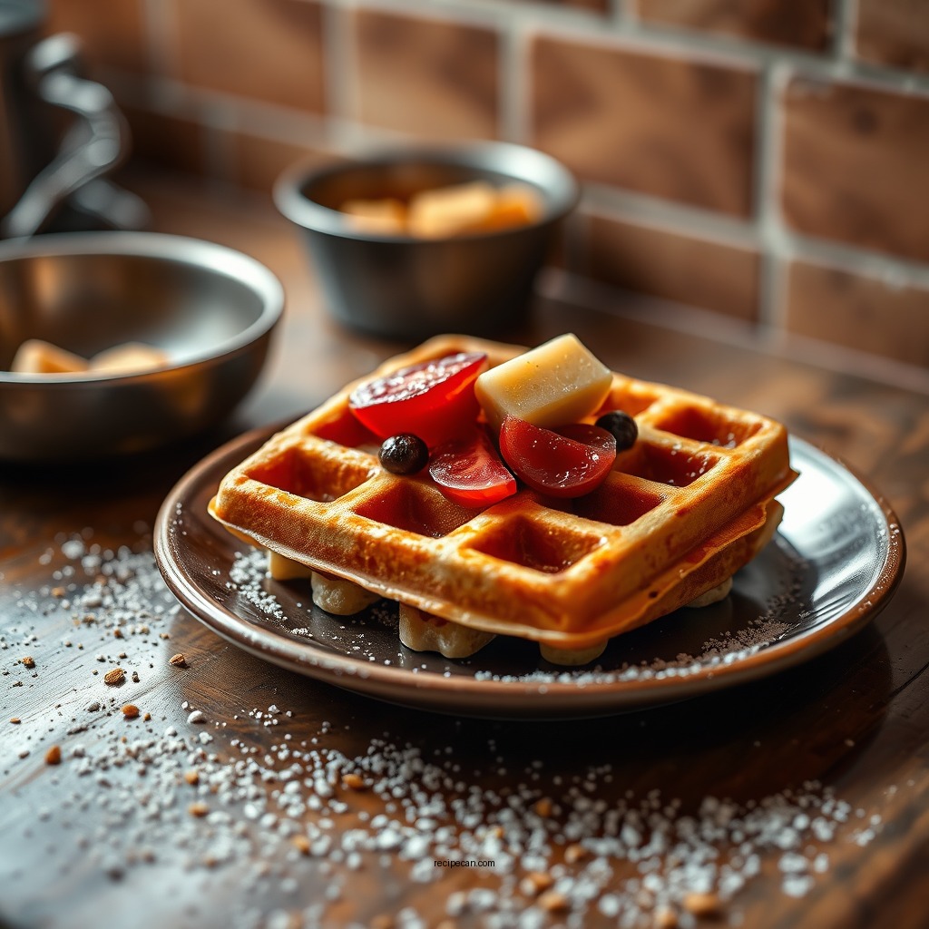 Cooking the Waffles - hungry jack waffle recipe
