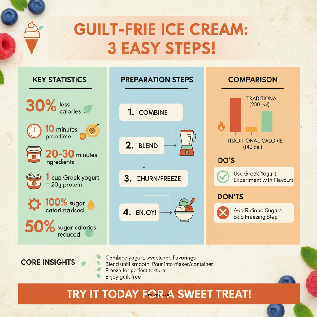 ice cream low calorie recipe - Data Infographic and Statistics