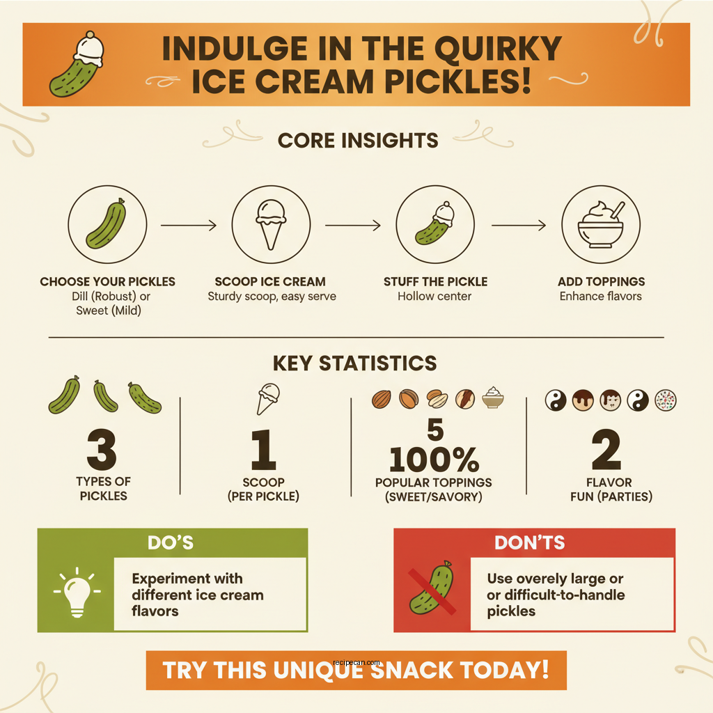 ice cream pickles recipe - Data Infographic and Statistics