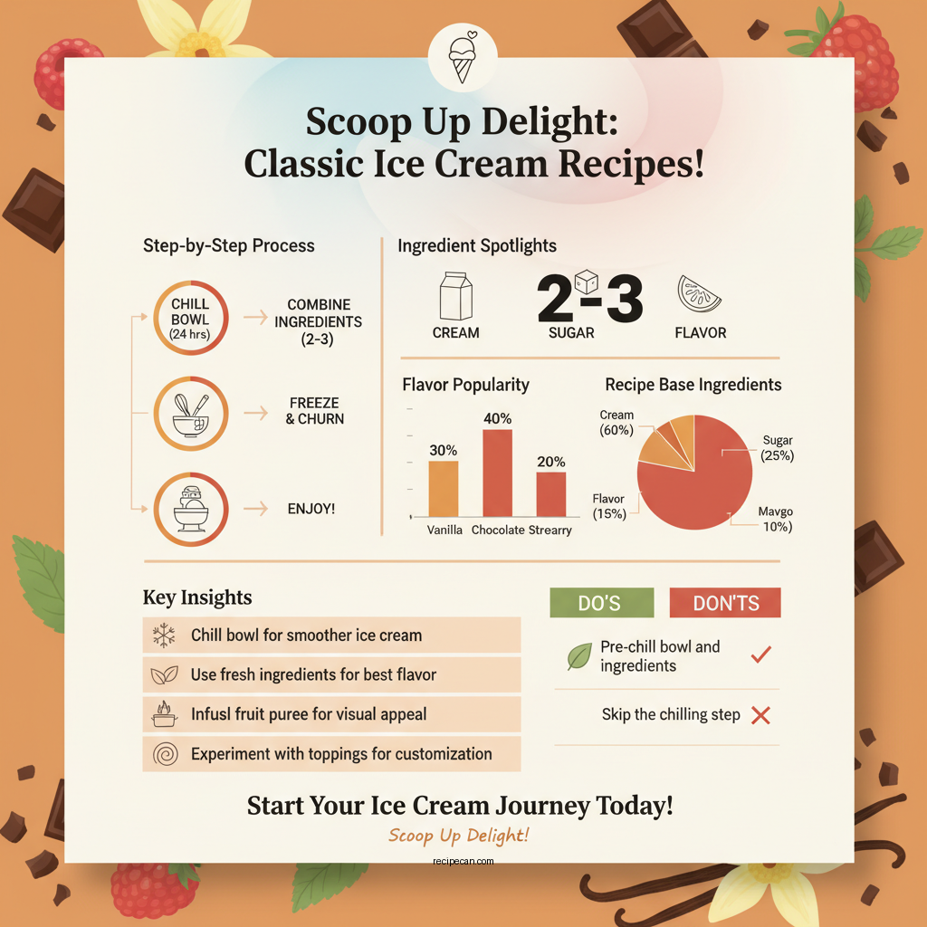 ice cream recipe book for ice cream maker - Data Infographic and Statistics