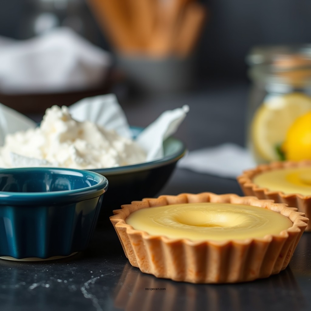 Ingredients You'll Need - individual lemon tart recipe