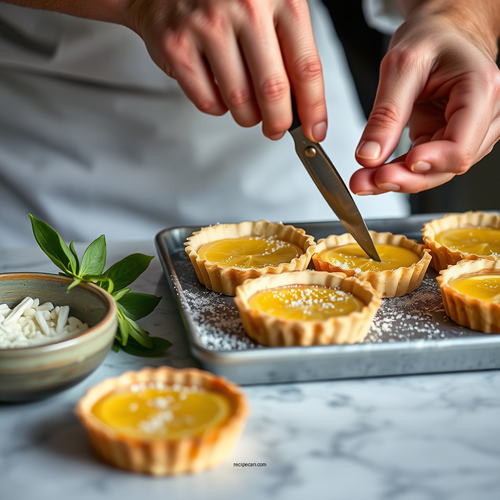 Preparing the Tart Shells - individual lemon tart recipe