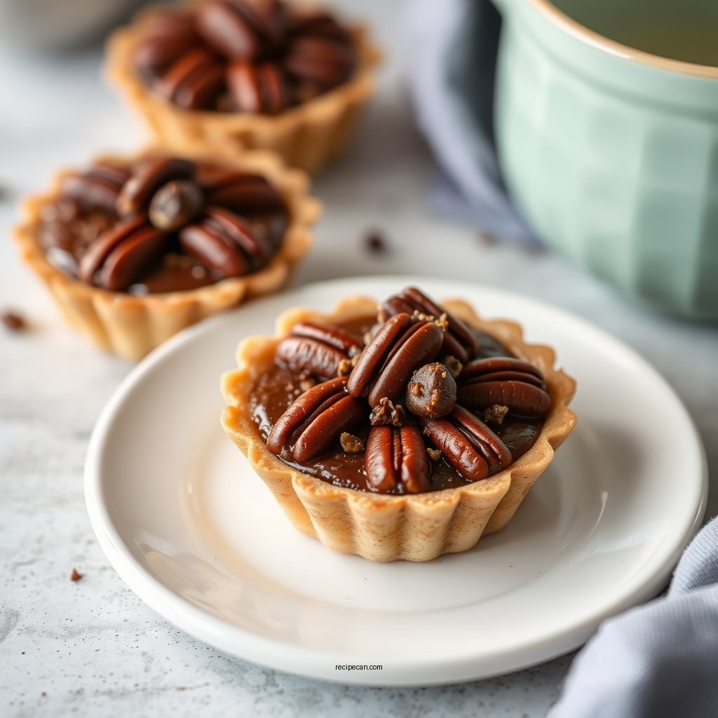 Chocolate Pecan Pie Tarts - individual pecan pie tart recipes