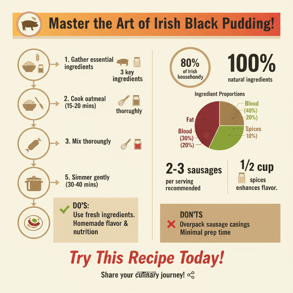 irish black pudding recipe - Data Infographic and Statistics