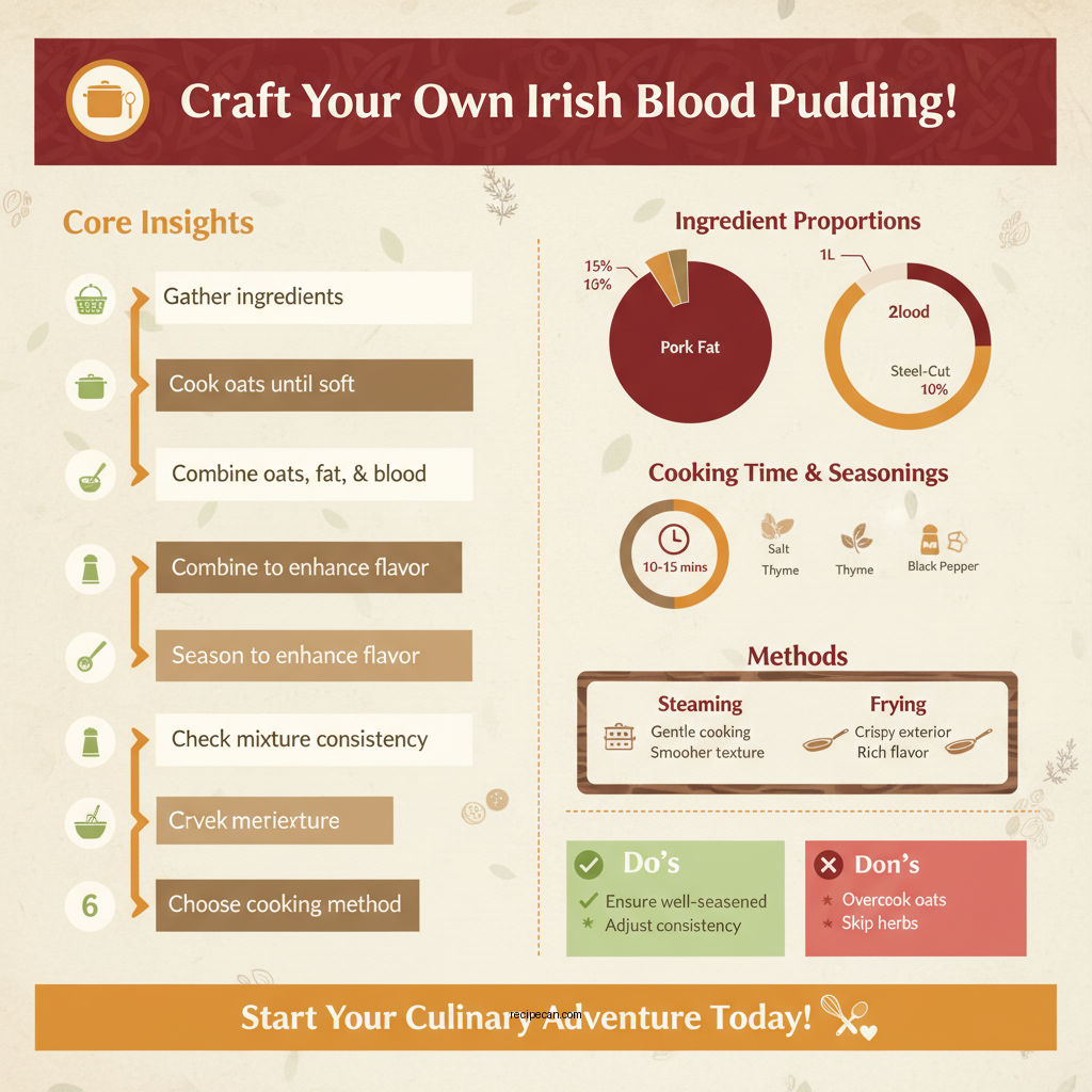 irish blood pudding recipe - Data Infographic and Statistics