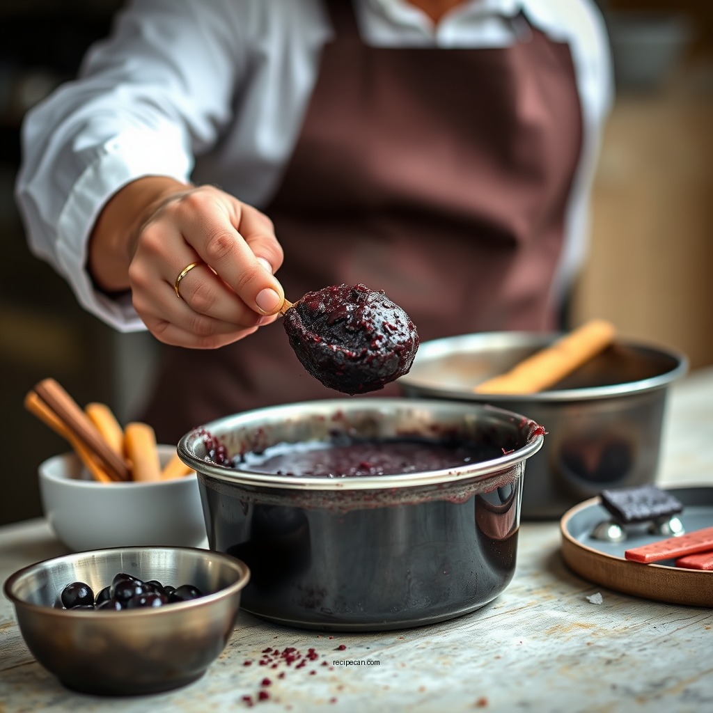 Preparing the Base Mixture - irish blood pudding recipe