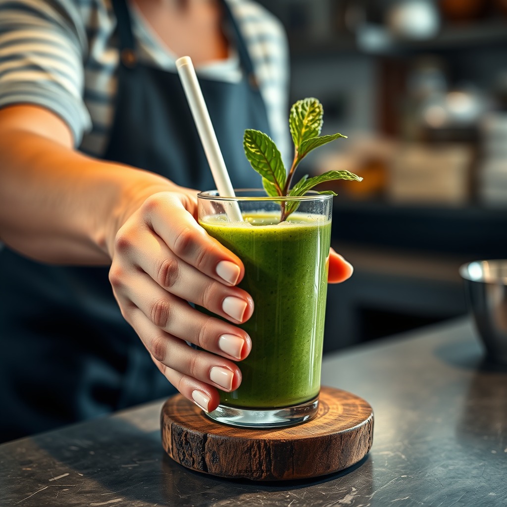 Preparation Steps - island green smoothie recipe