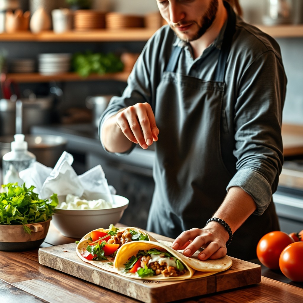Step-by-Step Preparation - italian wrap recipe