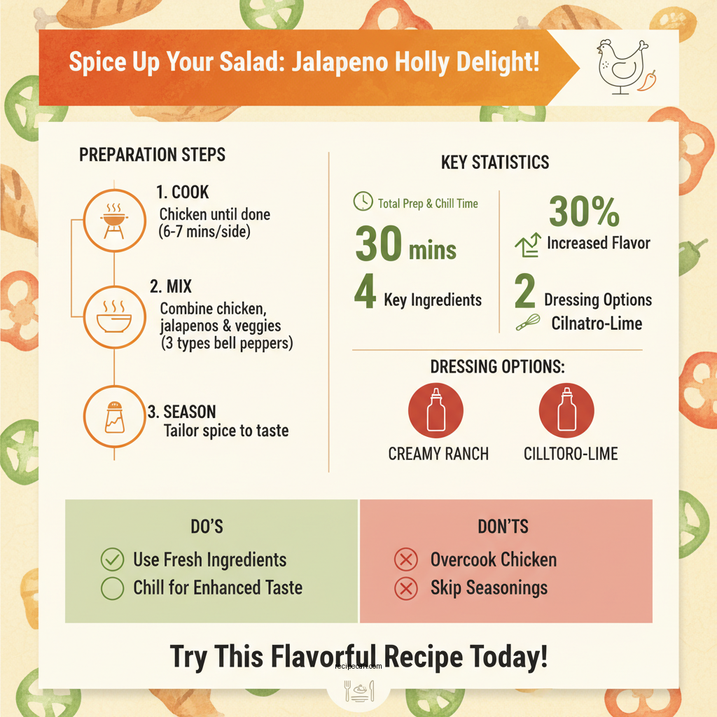 jalapeno holly chicken salad recipe - Data Infographic and Statistics