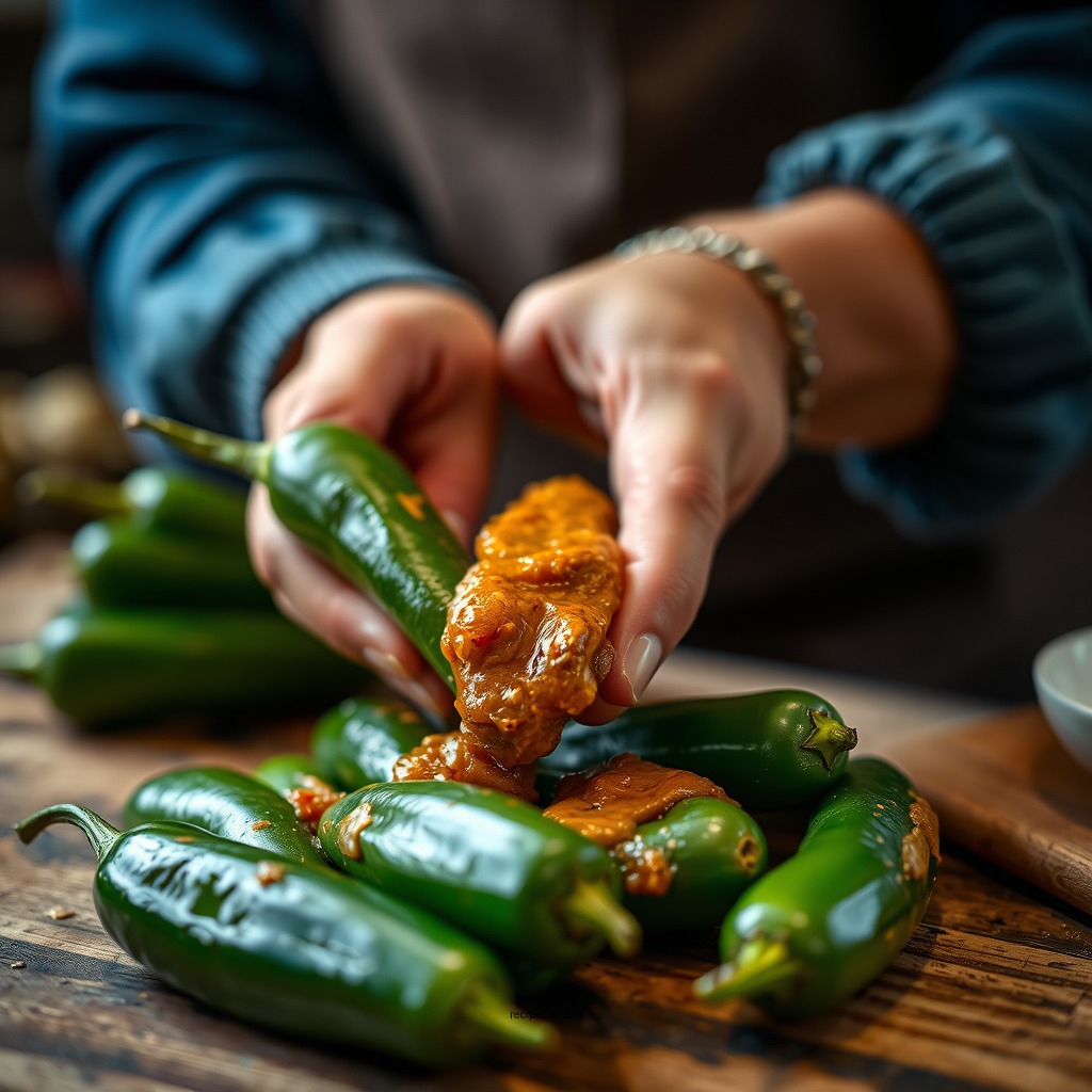 Preparing the Jalapenos - jalapeno hot sauce recipe