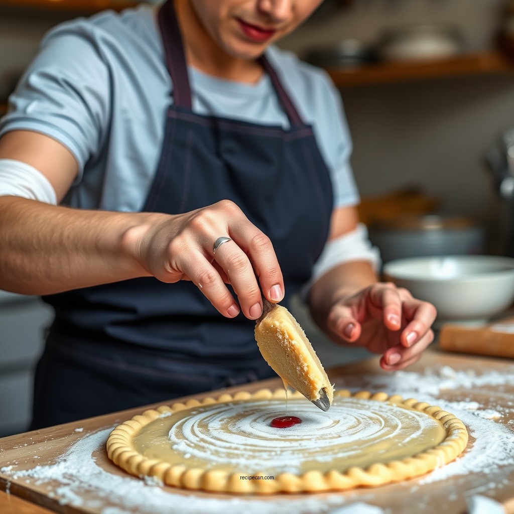 Preparing the Pastry Dough - jam tart recipe