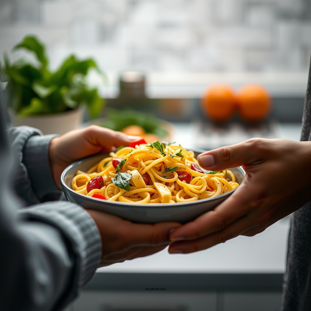 Making the Dressing - jamaican pasta salad recipe