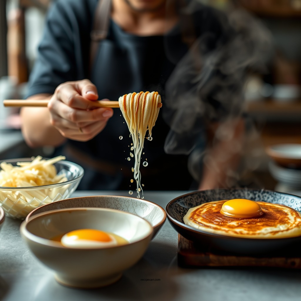 The Cooking Process - japanese fluffy pancakes recipe