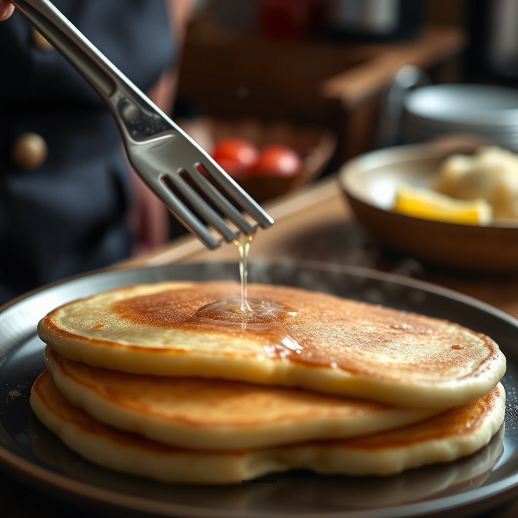 Cooking the Pancakes - japanese pancake recipe