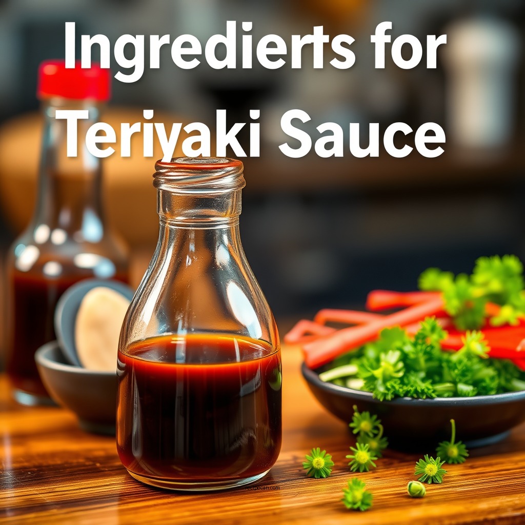 Ingredients for Teriyaki Sauce - japanese teriyaki sauce recipe