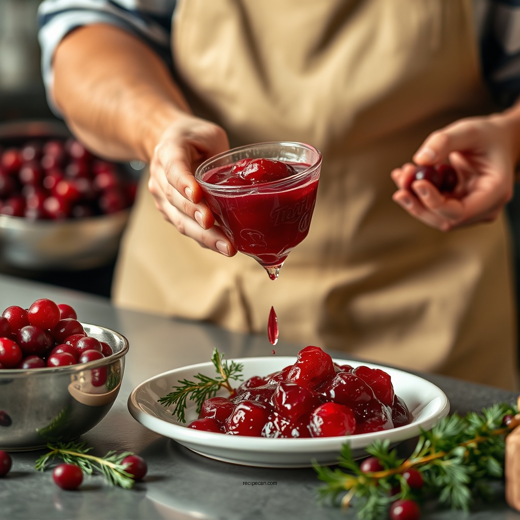 Step-by-Step Preparation - jellied cranberry sauce recipe
