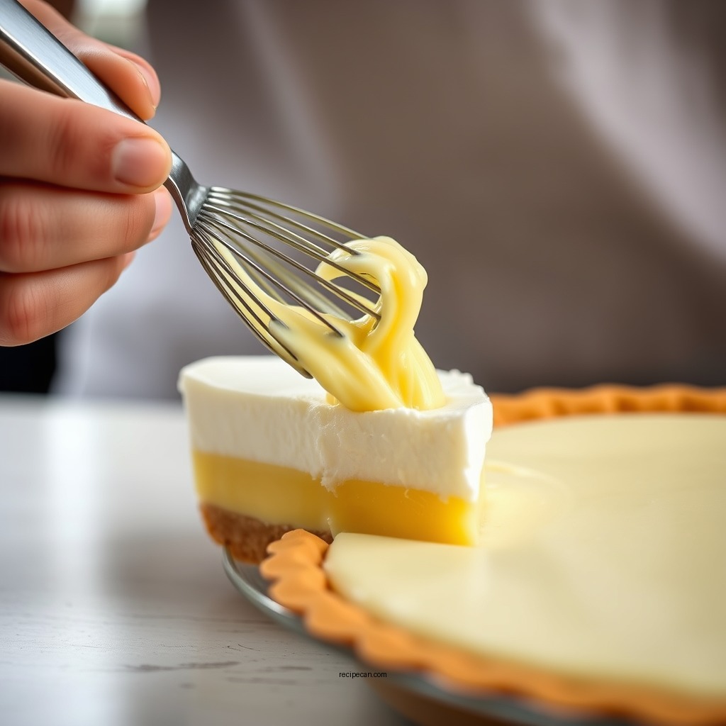 Making the Lemon Filling - jello instant pudding lemon meringue pie recipe