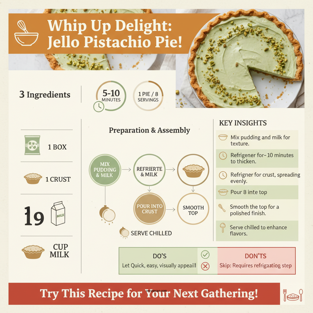jello pistachio pudding pie recipe - Data Infographic and Statistics